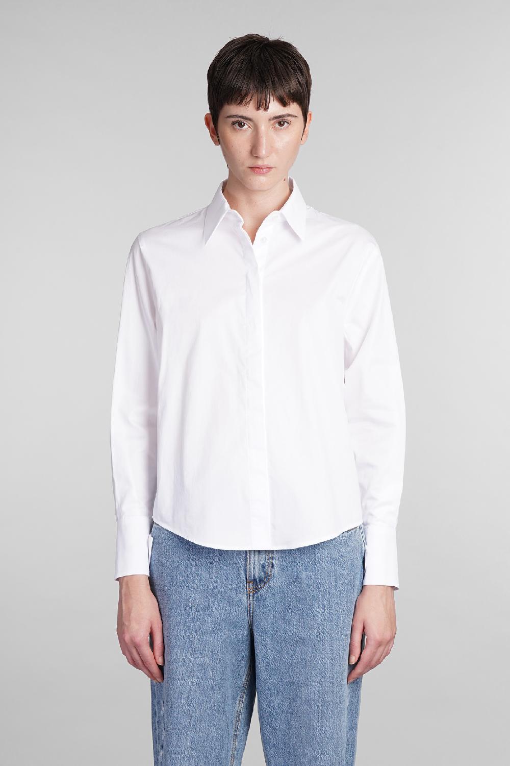 Deliberti MVP wardrobe Camicia cocoa in cotone bianco cod. 409492 - Deliberti The Luxury Shopping
