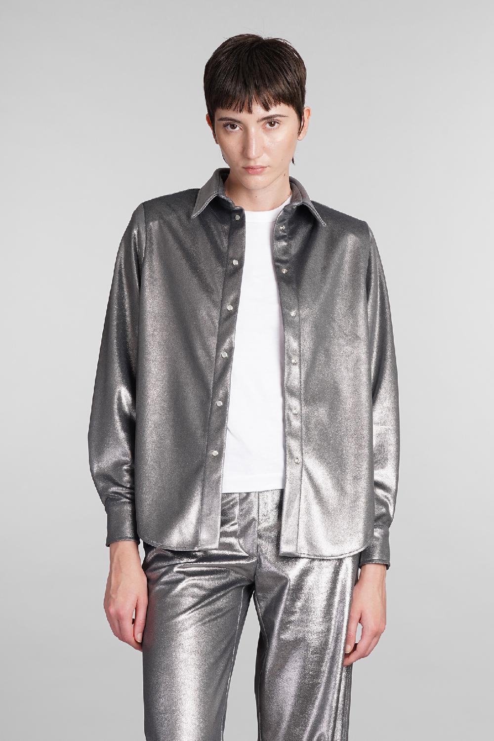 Deliberti MVP wardrobe Camicia pegaso in poliestere argento cod. 410168 - Deliberti The Luxury Shopping