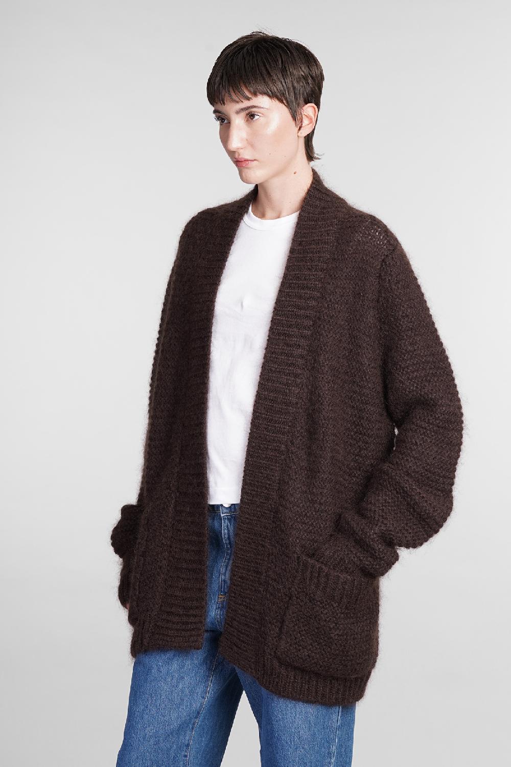 Deliberti MVP Wardrobe Cardigan Baima In Lana Marrone Cod. 409493 - Deliberti The Luxury Shopping