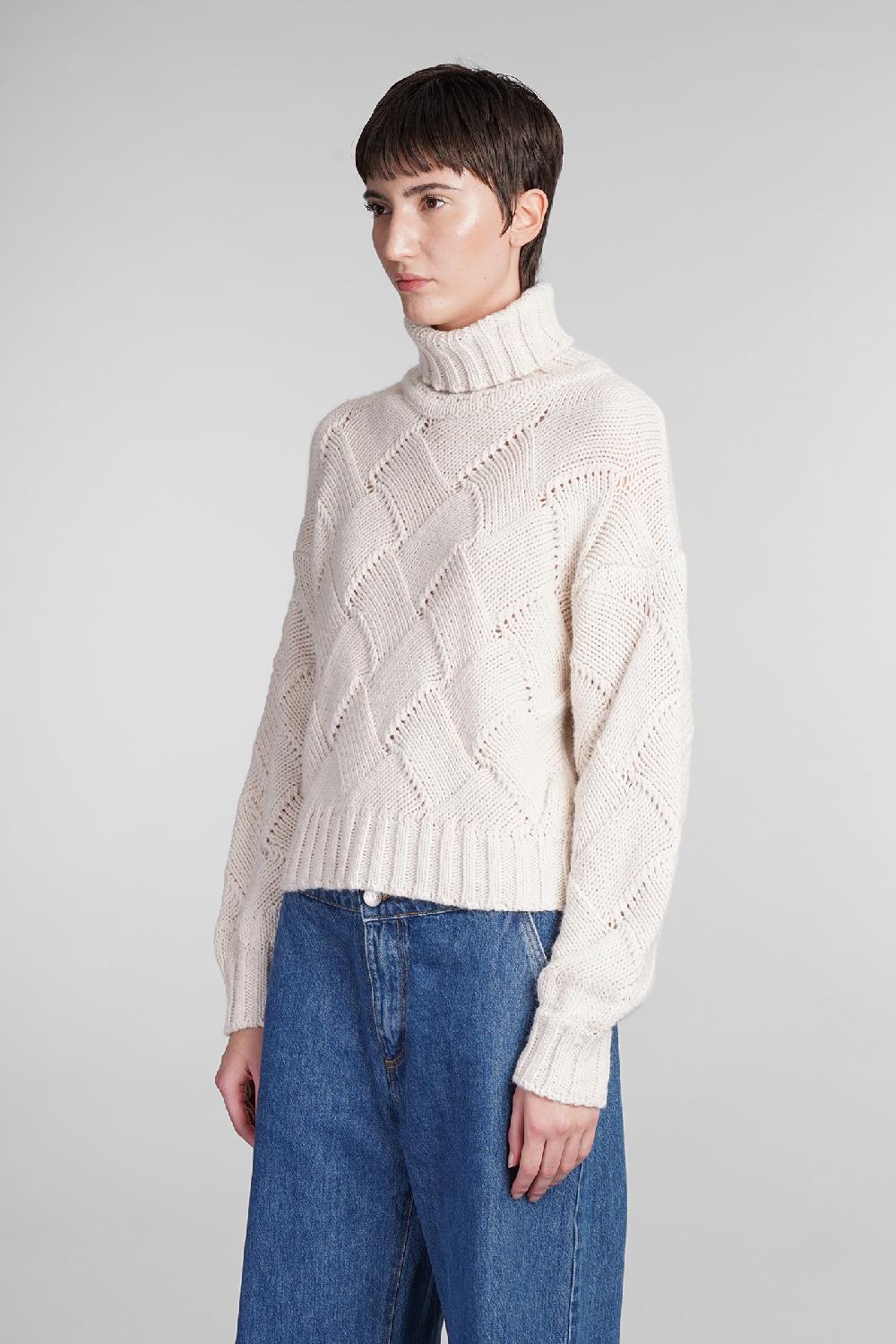 Deliberti MVP Wardrobe Maglia Trigger In Acrilico Beige Cod. 409485 - Deliberti The Luxury Shopping