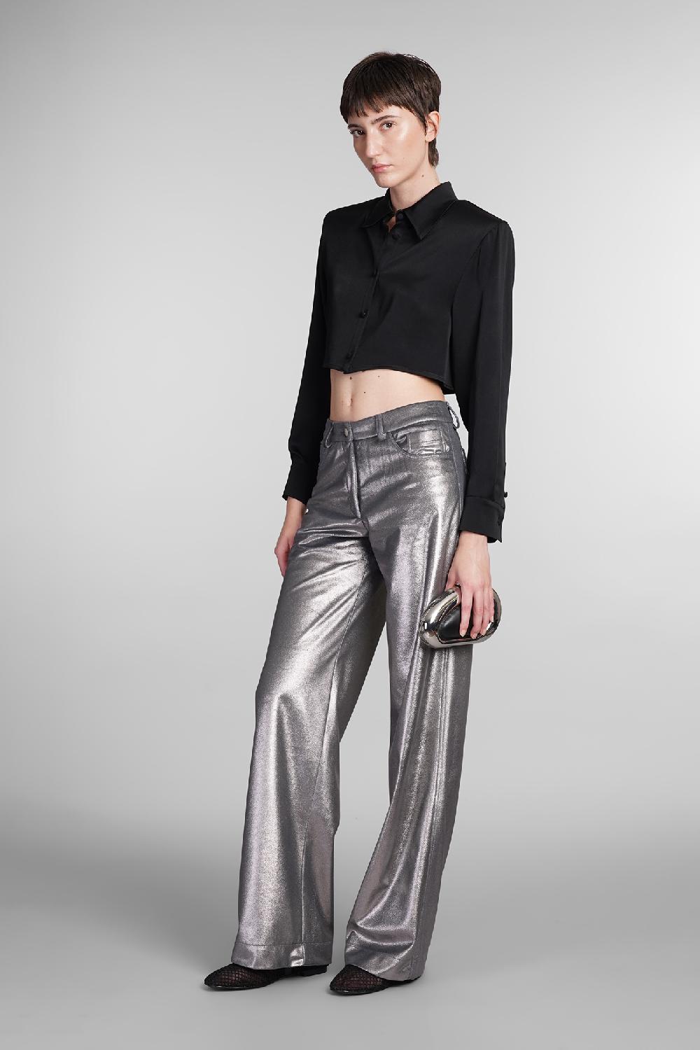 Deliberti MVP Wardrobe Pantalone Pegaso In Poliestere Argento Cod. 410170 - Deliberti The Luxury Shopping