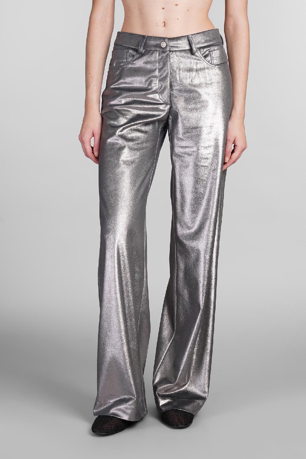 Deliberti MVP wardrobe Pantalone pegaso in poliestere argento cod. 410170 - Deliberti The Luxury Shopping