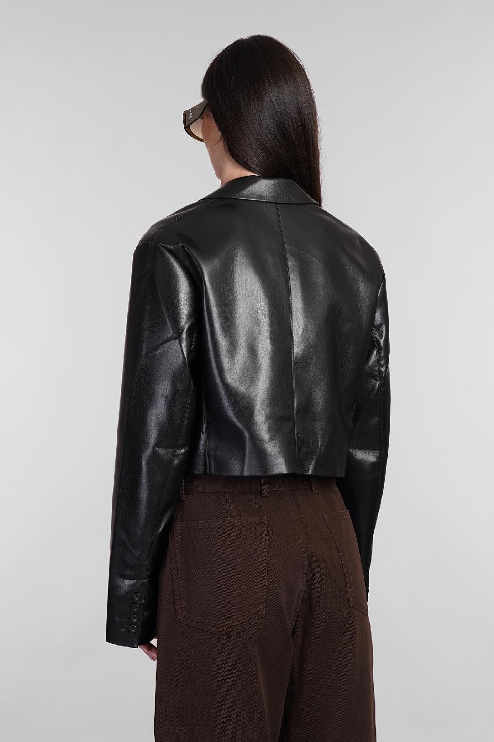 Deliberti Nanushka Blazer Aidula In Poliestere Nero Cod. 405380 - Deliberti The Luxury Shopping