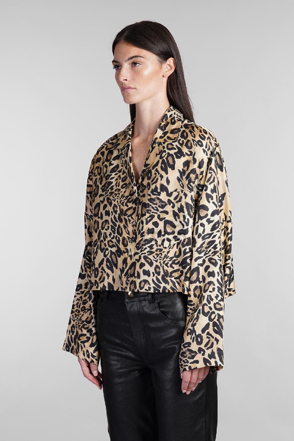 Deliberti Nanushka Camicia Vally In Seta Animalier Cod. 405383 - Deliberti The Luxury Shopping