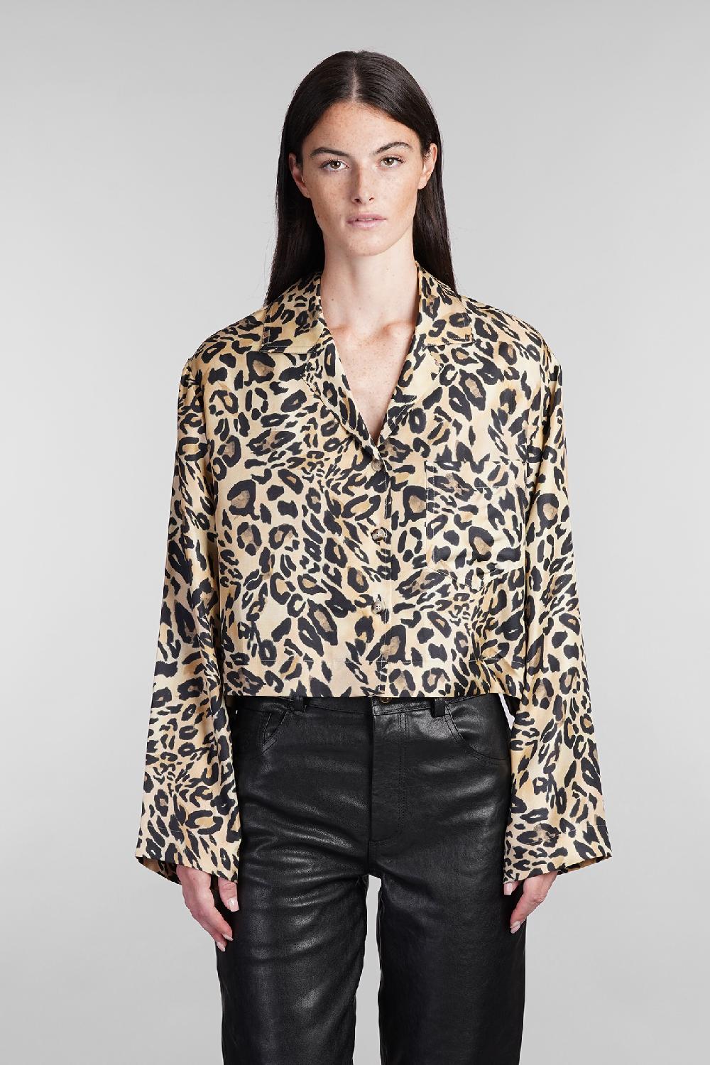 Deliberti Nanushka Camicia vally in seta animalier cod. 405383 - Deliberti The Luxury Shopping