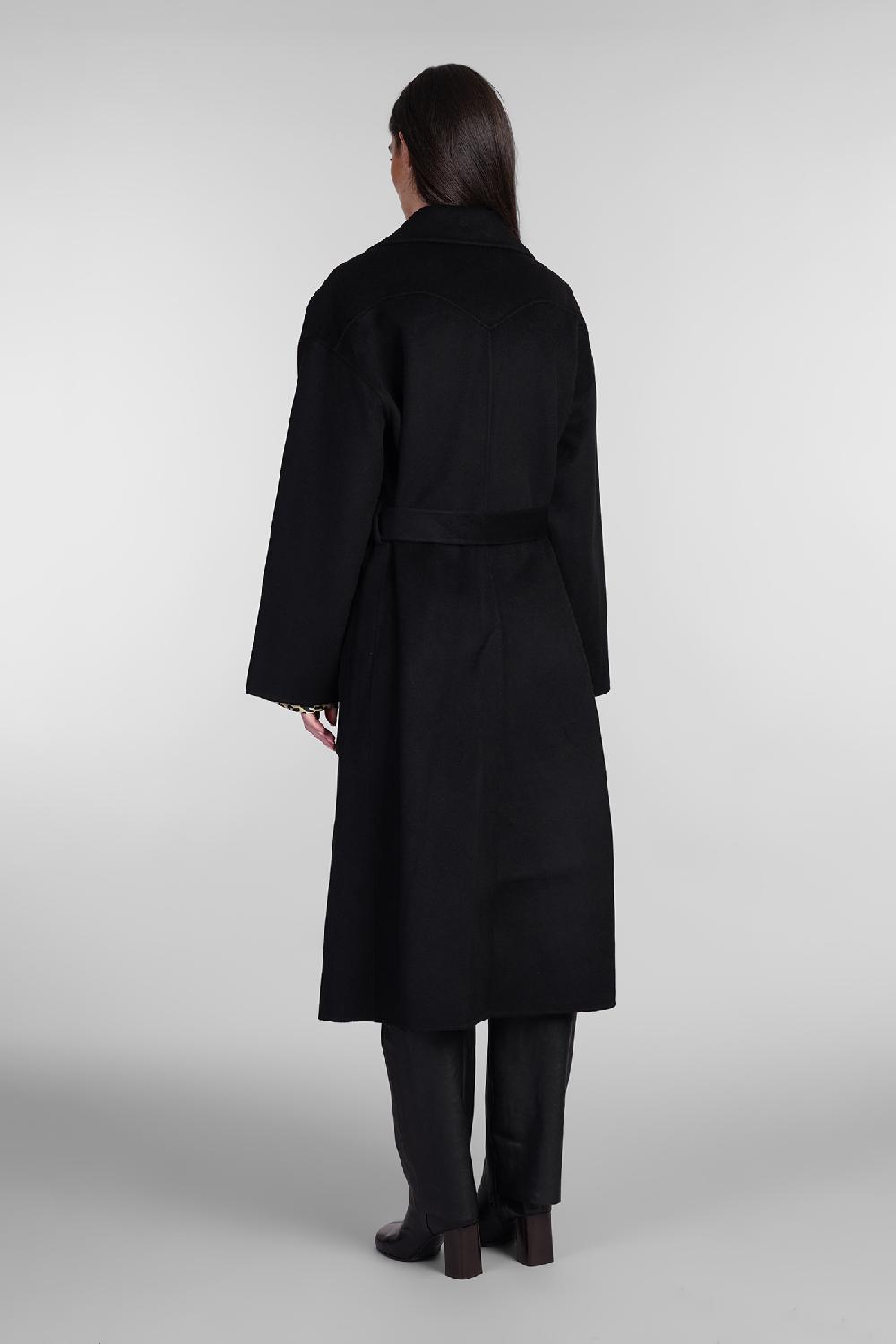 Deliberti Nanushka Cappotto In Lana Nera Cod. 403322 - Deliberti The Luxury Shopping