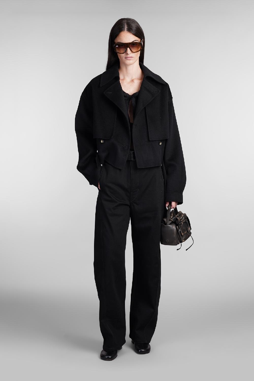 Deliberti Nanushka Giacca Casual In Lana Nera Cod. 403323 - Deliberti The Luxury Shopping