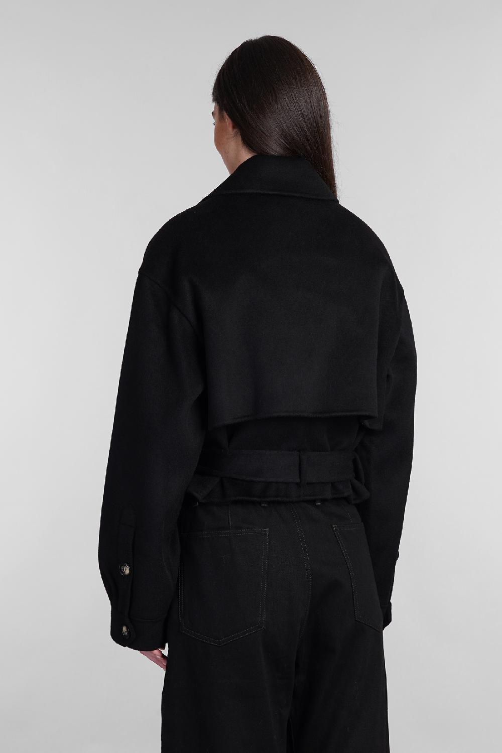 Deliberti Nanushka Giacca Casual In Lana Nera Cod. 403323 - Deliberti The Luxury Shopping