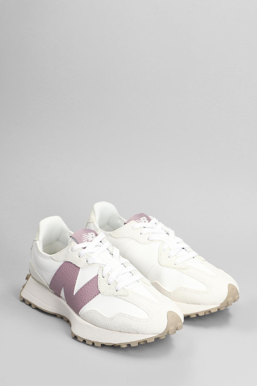 Deliberti New Balance Sneakers 327 In Camoscio E Tessuto Bianco Cod. 405721 - Deliberti The Luxury Shopping