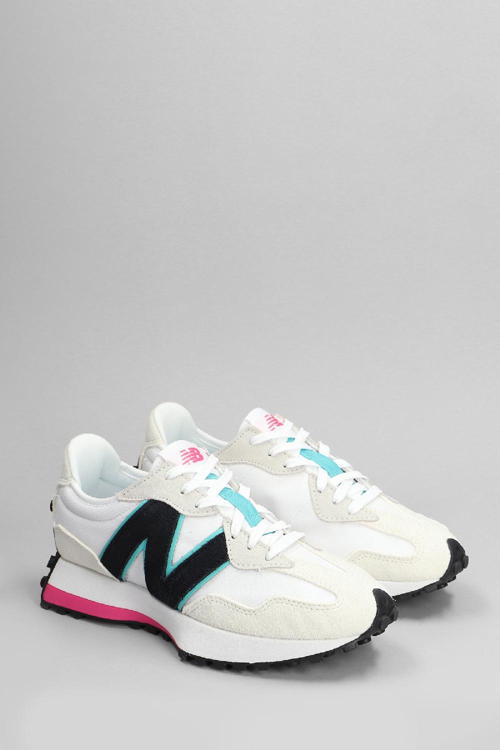 Deliberti New Balance Sneakers 327 In Camoscio E Tessuto Bianco Cod. 401024 - Deliberti The Luxury Shopping