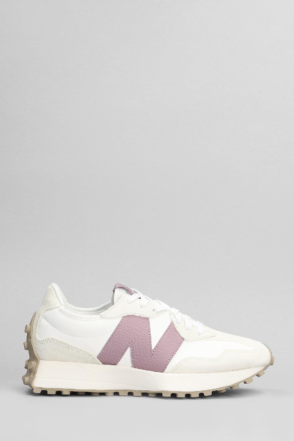 Deliberti New Balance Sneakers 327 in camoscio e tessuto bianco cod. 405721 - Deliberti The Luxury Shopping