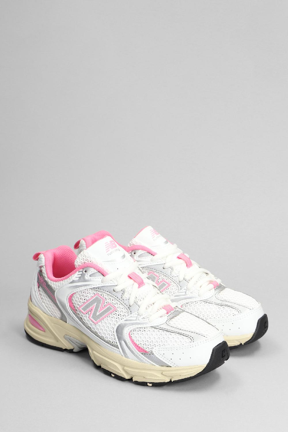 Deliberti New Balance Sneakers 530 In Pelle E Tessuto Bianco Cod. 394739 - Deliberti The Luxury Shopping