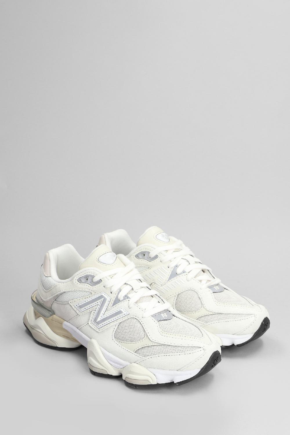 Deliberti New Balance Sneakers 9060 In Camoscio E Tessuto Bianco Cod. 405714 - Deliberti The Luxury Shopping