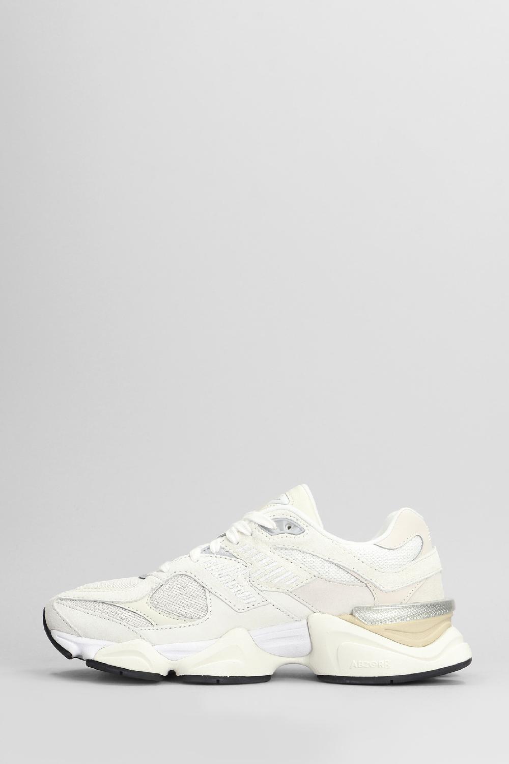 Deliberti New Balance Sneakers 9060 In Camoscio E Tessuto Bianco Cod. 405714 - Deliberti The Luxury Shopping