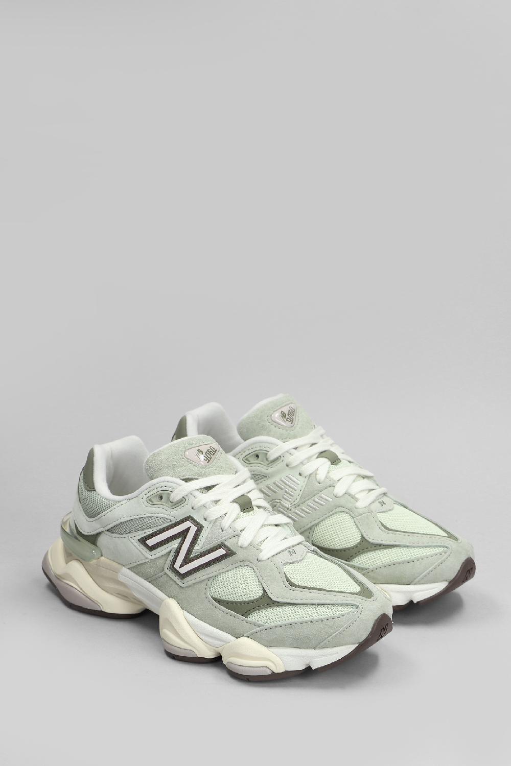 Deliberti New Balance Sneakers 9060 In Camoscio E Tessuto Verde Cod. 405716 - Deliberti The Luxury Shopping