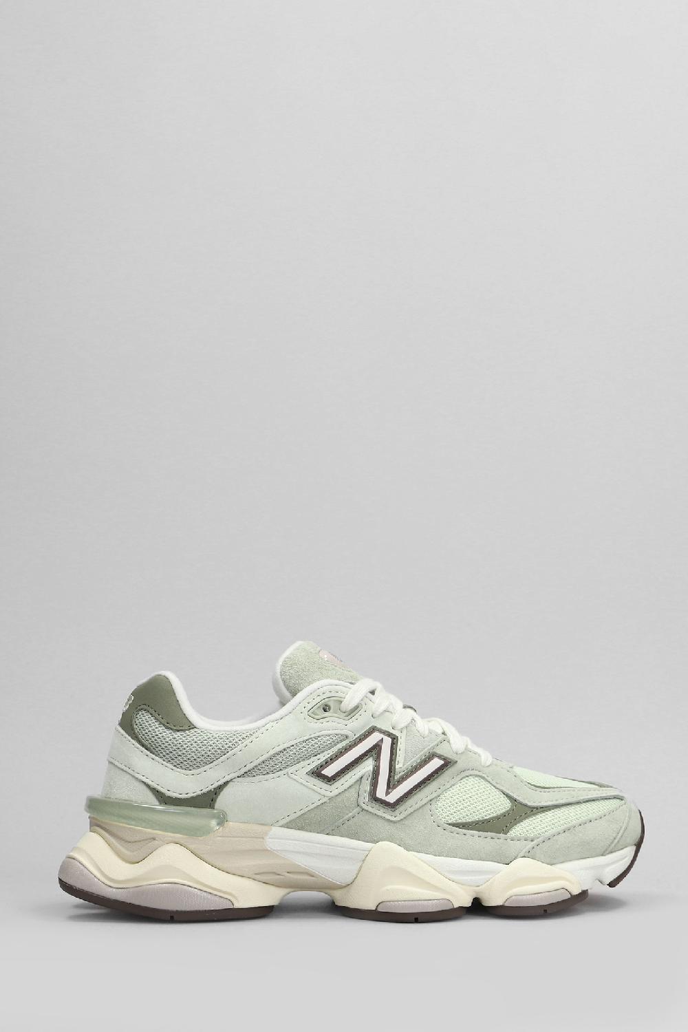 Deliberti New Balance Sneakers 9060 in camoscio e tessuto verde cod. 405716 - Deliberti The Luxury Shopping