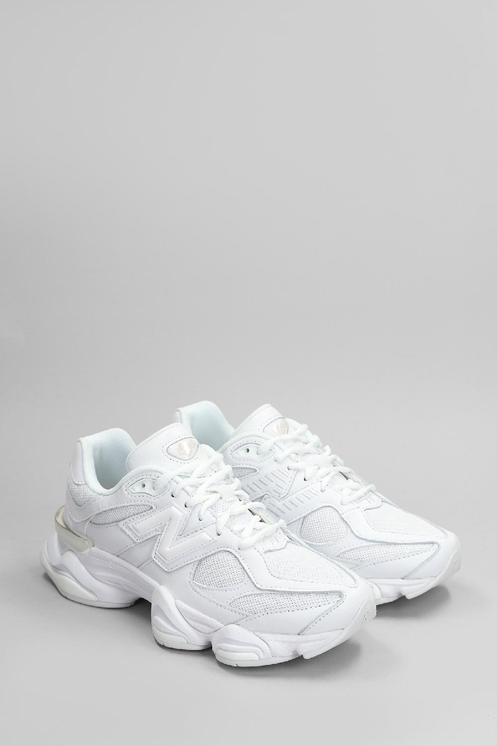 Deliberti New Balance Sneakers 9060 In Pelle E Tessuto Bianco Cod. 405717 - Deliberti The Luxury Shopping
