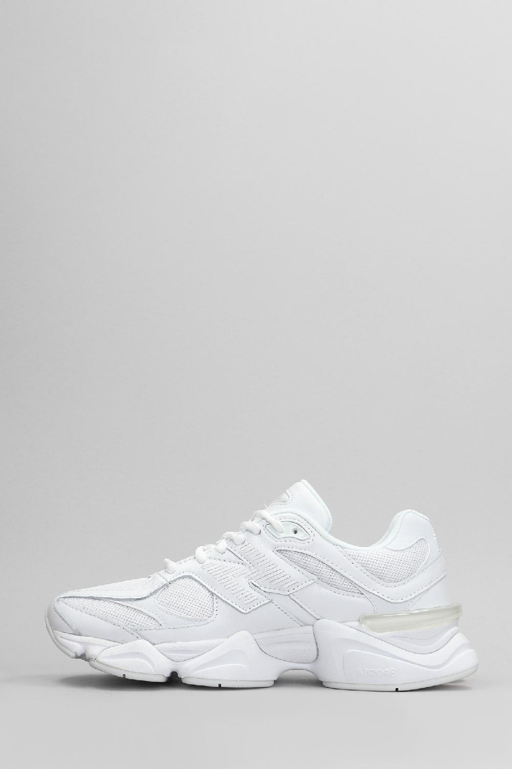 Deliberti New Balance Sneakers 9060 In Pelle E Tessuto Bianco Cod. 405717 - Deliberti The Luxury Shopping