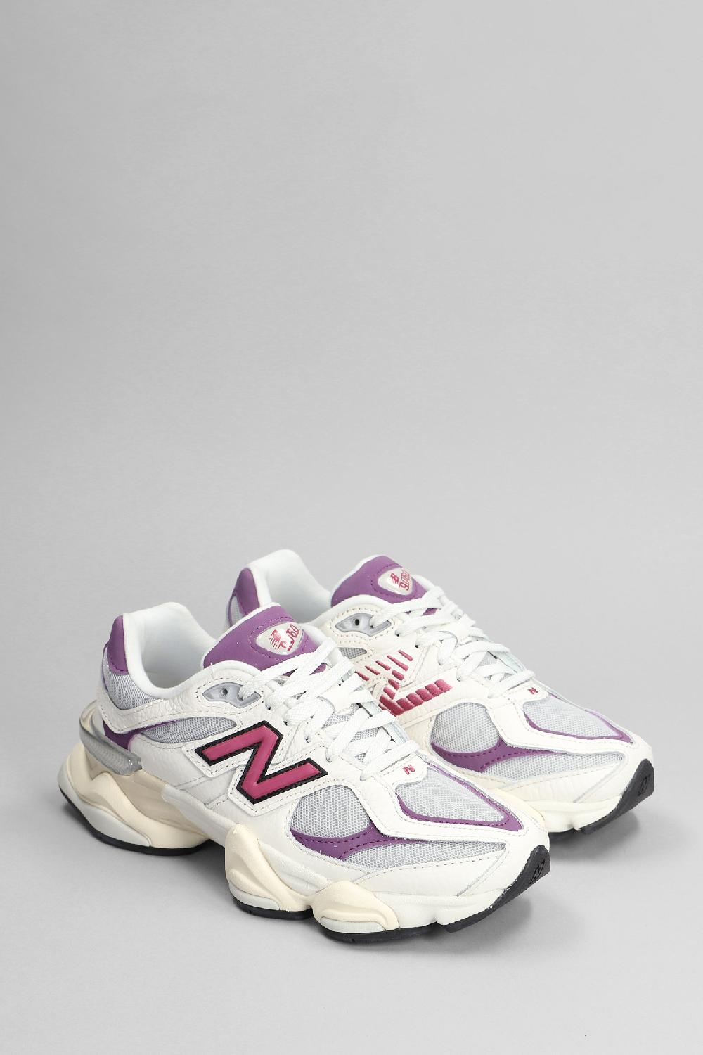 Deliberti New Balance Sneakers 9060 In Pelle E Tessuto Bianco Cod. 398638 - Deliberti The Luxury Shopping