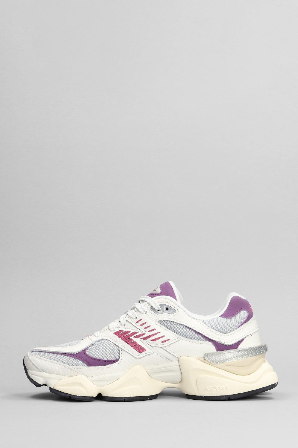 Deliberti New Balance Sneakers 9060 In Pelle E Tessuto Bianco Cod. 398638 - Deliberti The Luxury Shopping
