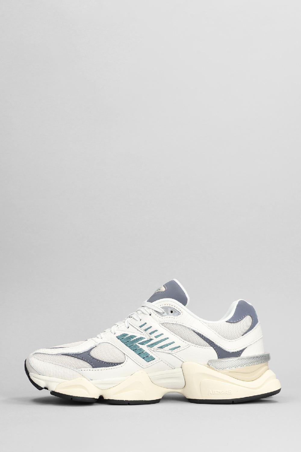 Deliberti New Balance Sneakers 9060 In Pelle E Tessuto Bianco Cod. 398639 - Deliberti The Luxury Shopping