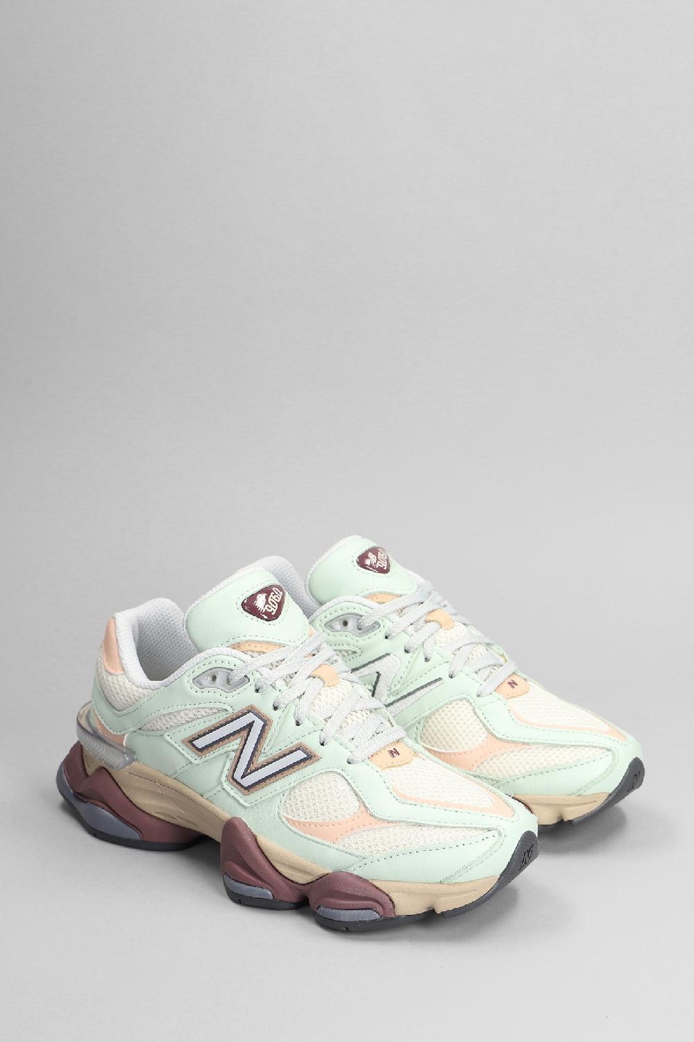 Deliberti New Balance Sneakers 9060 In Pelle E Tessuto Verde Cod. 398640 - Deliberti The Luxury Shopping
