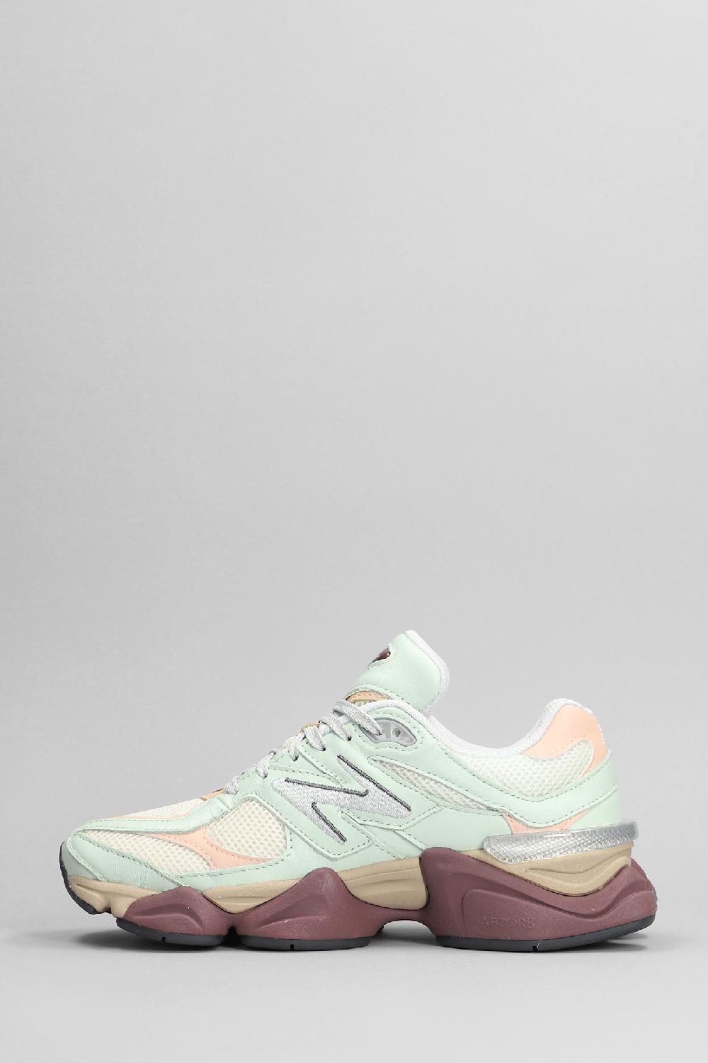 Deliberti New Balance Sneakers 9060 In Pelle E Tessuto Verde Cod. 398640 - Deliberti The Luxury Shopping