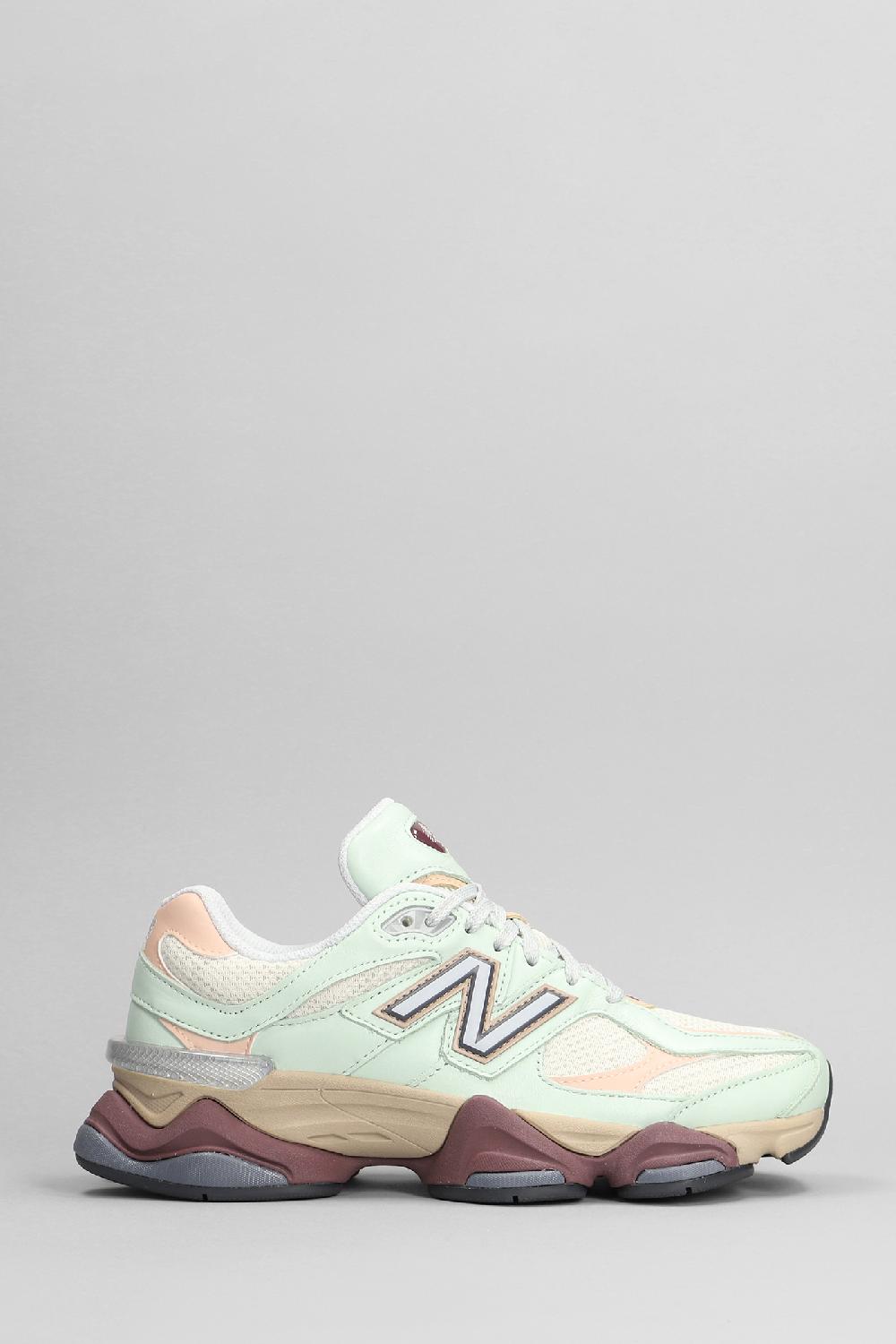 Deliberti New Balance Sneakers 9060 in pelle e tessuto verde cod. 398640 - Deliberti The Luxury Shopping