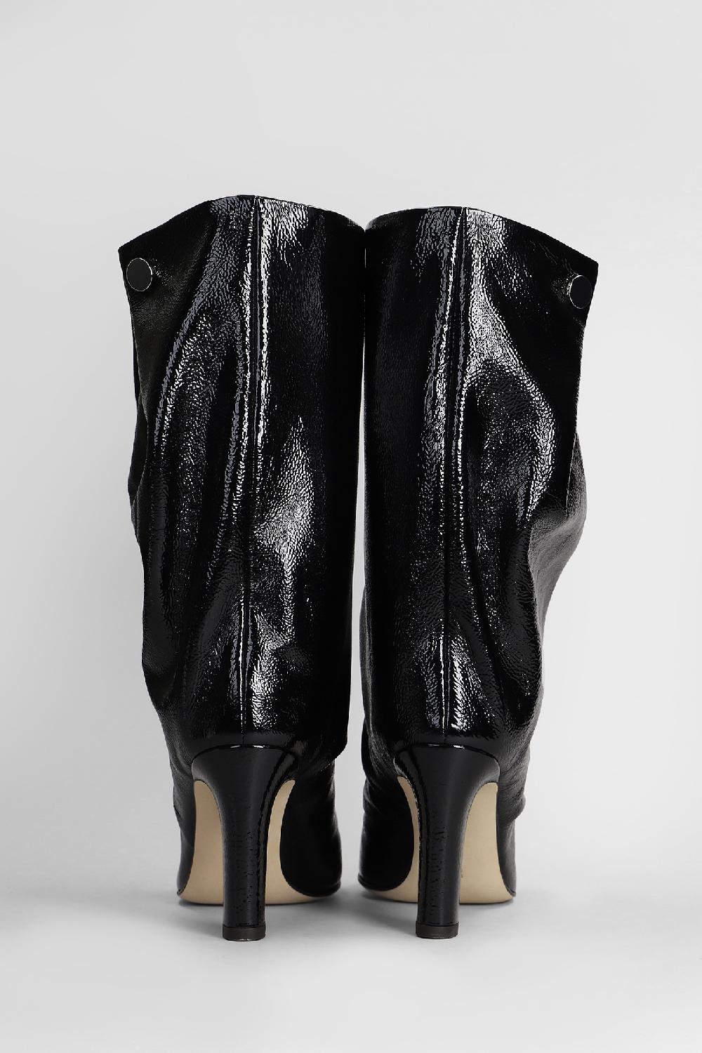 Deliberti Nicolò Beretta Tronchetti Tacco Alto In Pelle Nera Cod. 408675 - Deliberti The Luxury Shopping