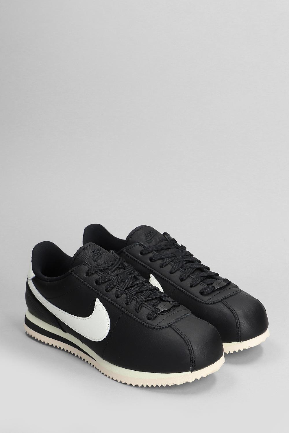 Deliberti Nike Sneakers Cortez 23 Premium In Pelle Nera Cod. 408279 - Deliberti The Luxury Shopping