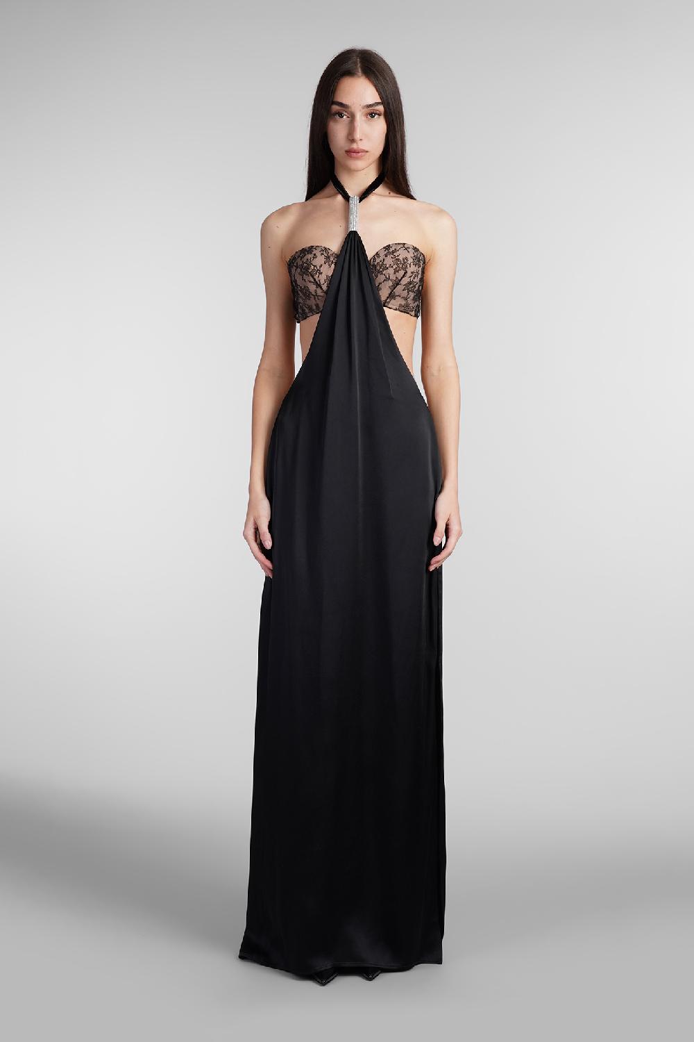 Deliberti Nuè Abito amina dress in acrilico nero cod. 403716 - Deliberti The Luxury Shopping