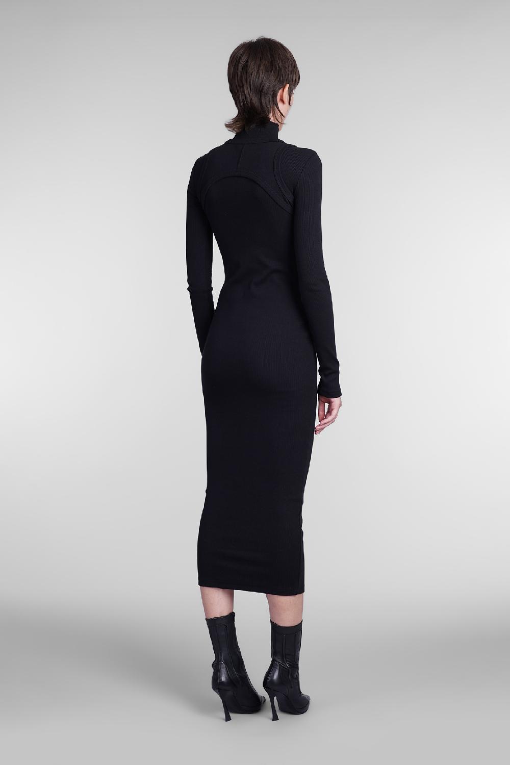 Deliberti Off White Abito In Cotone Nero Cod. 404008 - Deliberti The Luxury Shopping