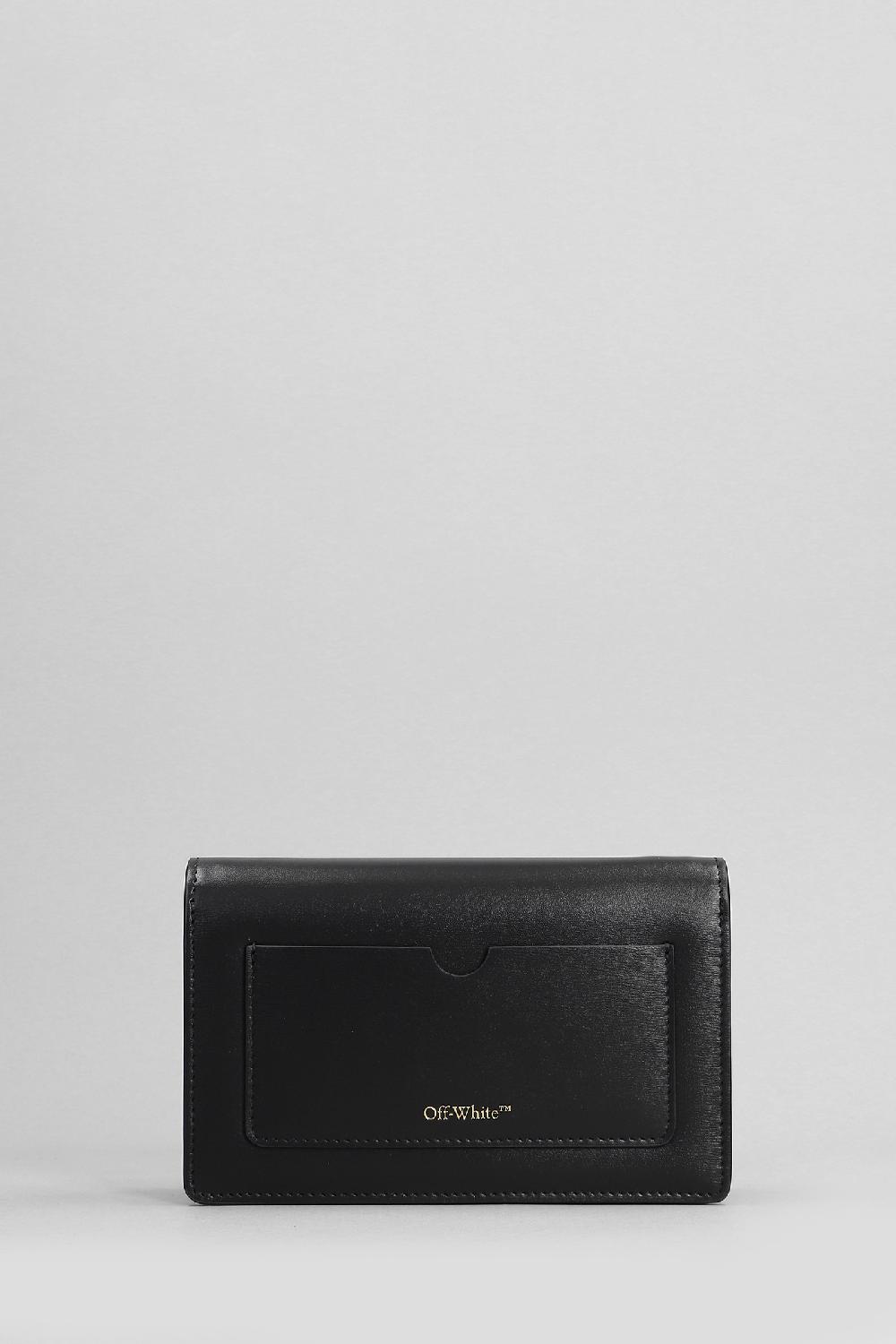 Deliberti Off White Borsa A Mano Jitney 0.5 In Pelle Nera Cod. 398007 - Deliberti The Luxury Shopping