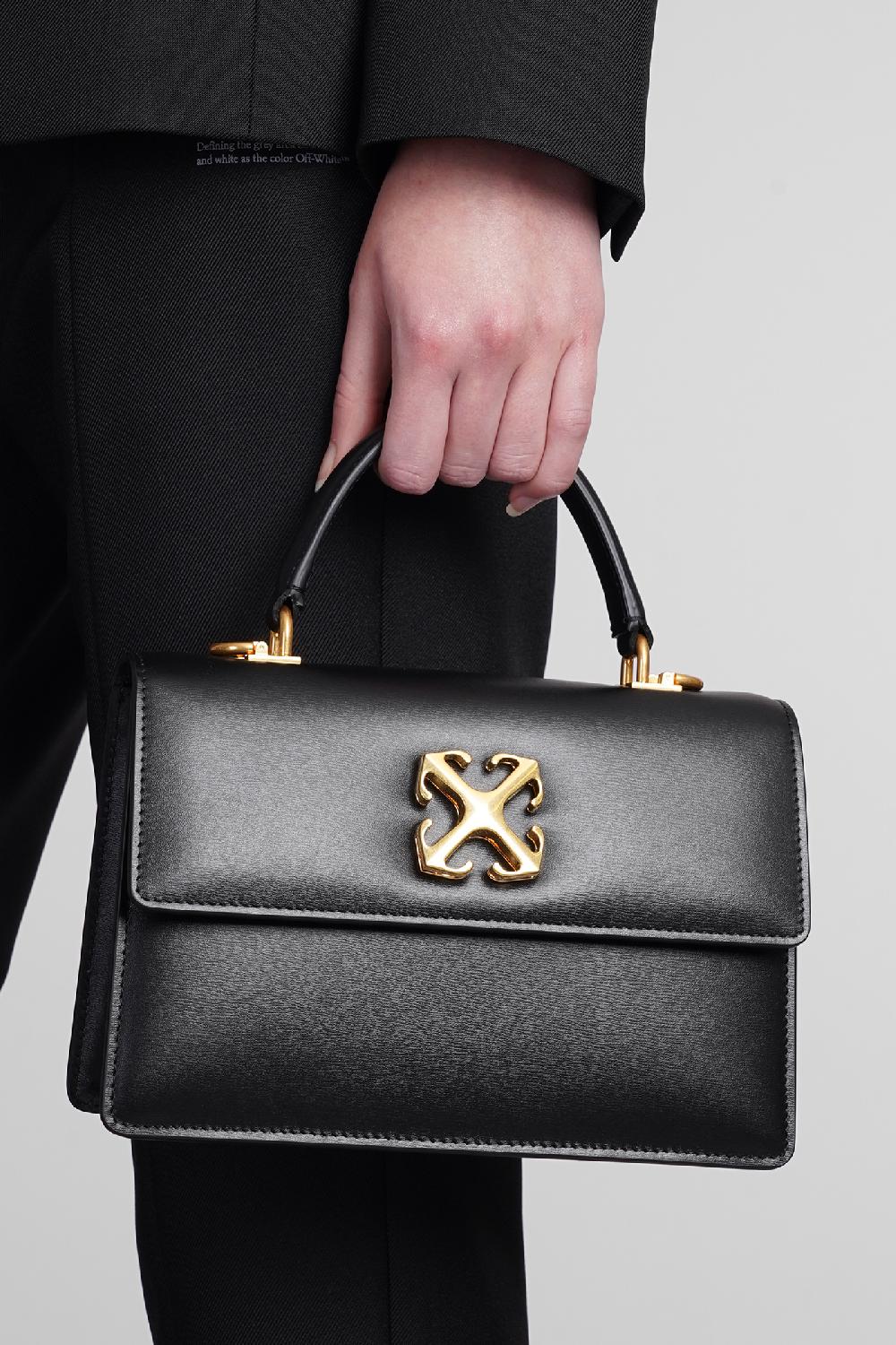 Deliberti Off White Borsa A Spalla Jitney 1.4 In Pelle Nera Cod. 398005 - Deliberti The Luxury Shopping