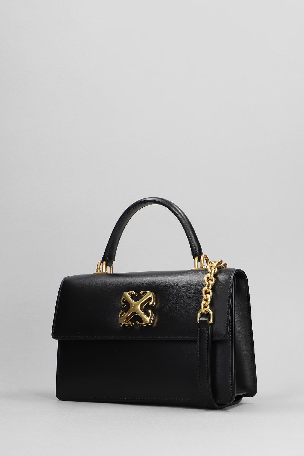 Deliberti Off White Borsa A Spalla Jitney 1.4 In Pelle Nera Cod. 398005 - Deliberti The Luxury Shopping