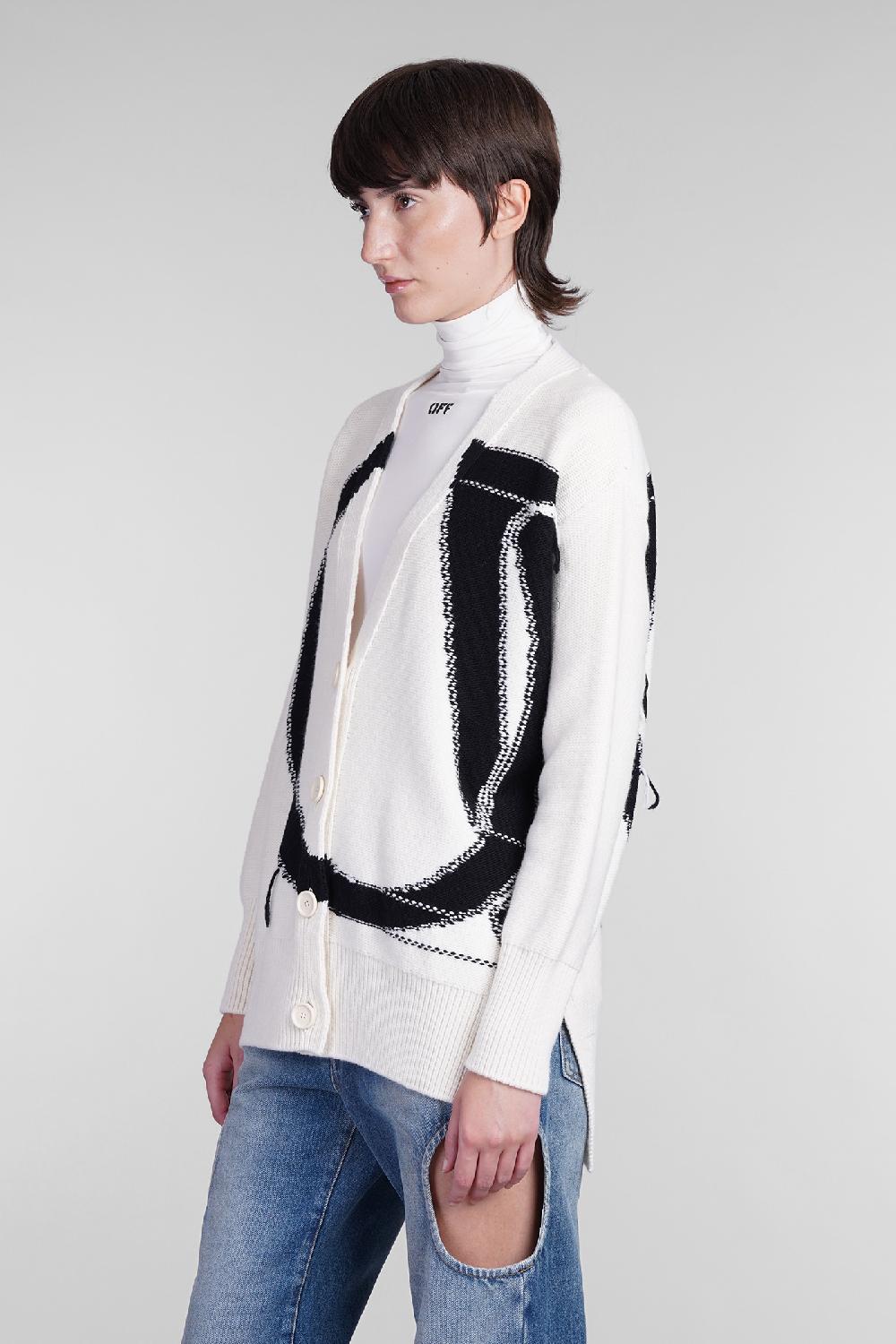 Deliberti Off White Cardigan In Lana Beige Cod. 404009 - Deliberti The Luxury Shopping