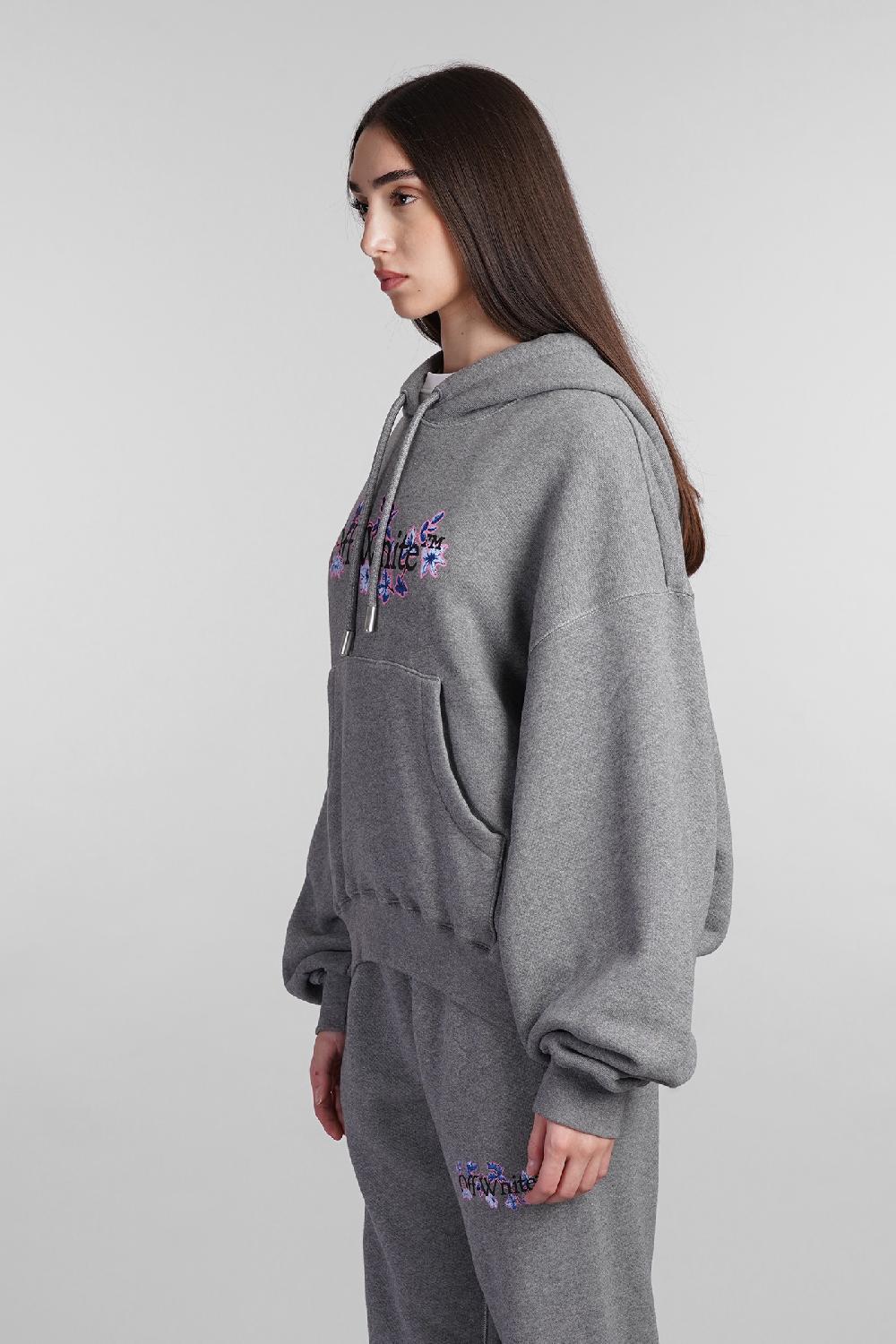 Deliberti Off White Felpa In Cotone Grigio Cod. 407981 - Deliberti The Luxury Shopping