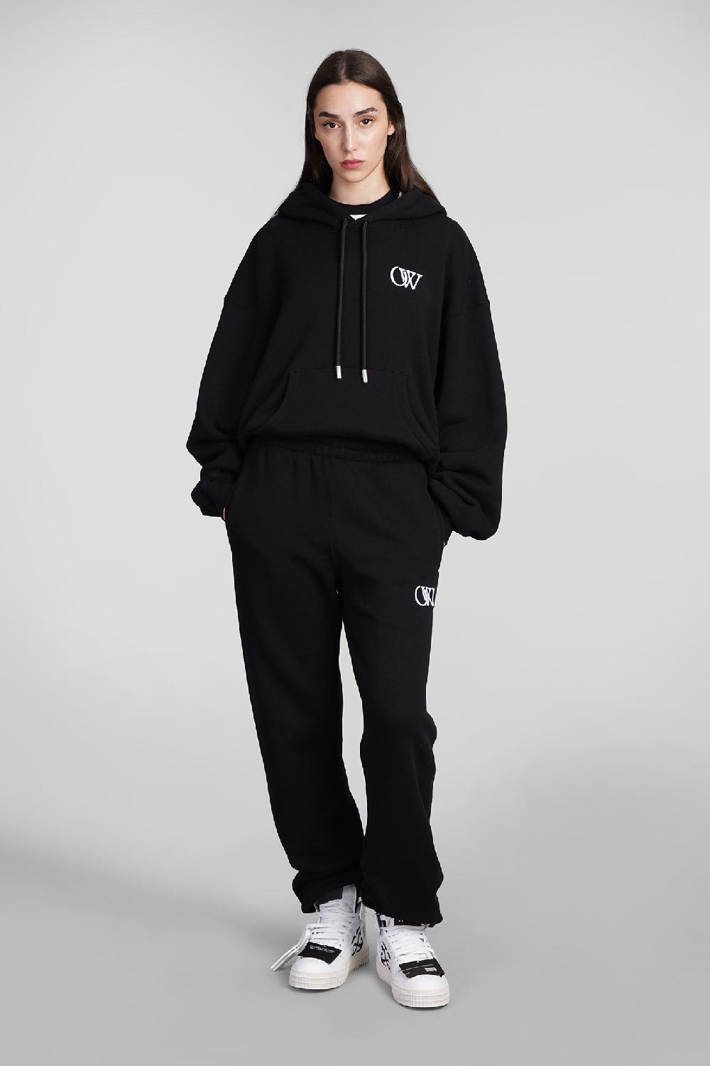 Deliberti Off White Felpa In Cotone Nero Cod. 408990 - Deliberti The Luxury Shopping