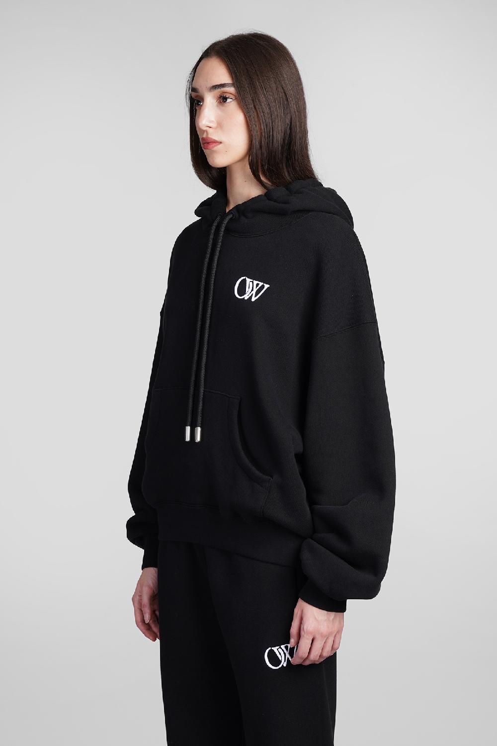 Deliberti Off White Felpa In Cotone Nero Cod. 408990 - Deliberti The Luxury Shopping