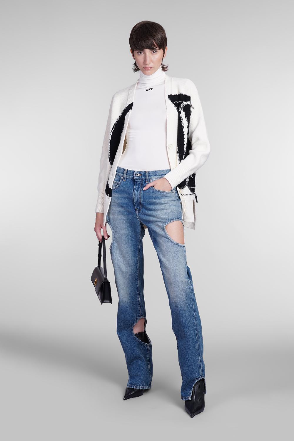Deliberti Off White Jeans In Cotone Blu Cod. 404018 - Deliberti The Luxury Shopping