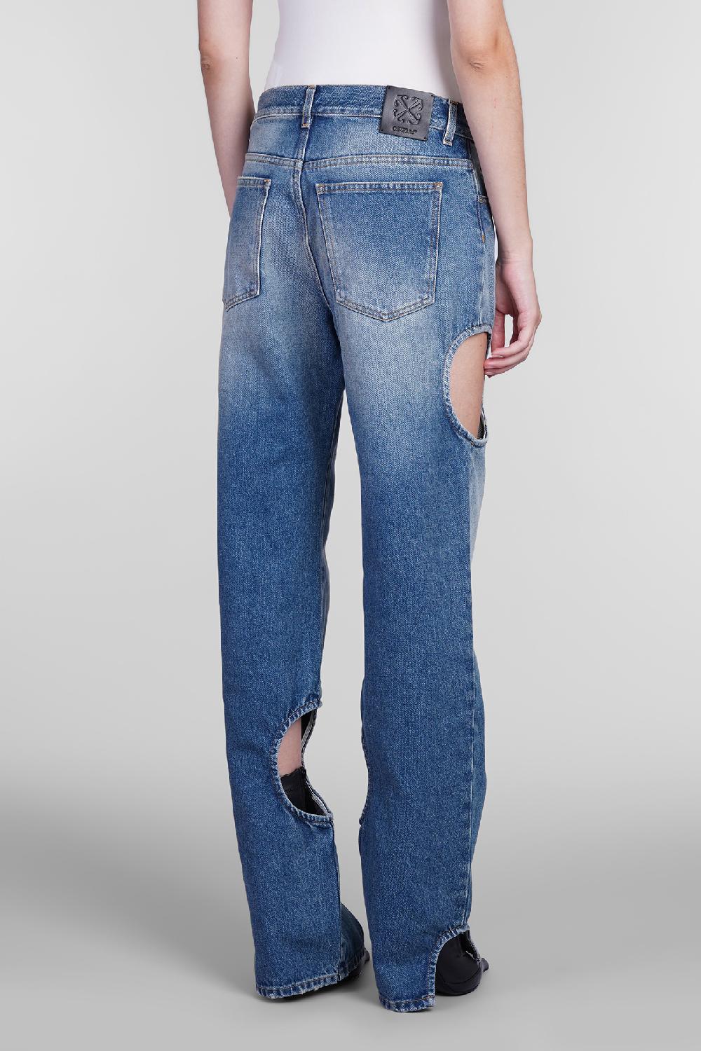 Deliberti Off White Jeans In Cotone Blu Cod. 404018 - Deliberti The Luxury Shopping