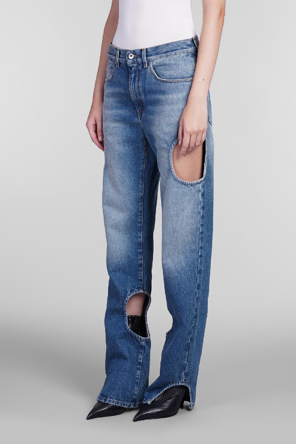 Deliberti Off White Jeans In Cotone Blu Cod. 404018 - Deliberti The Luxury Shopping