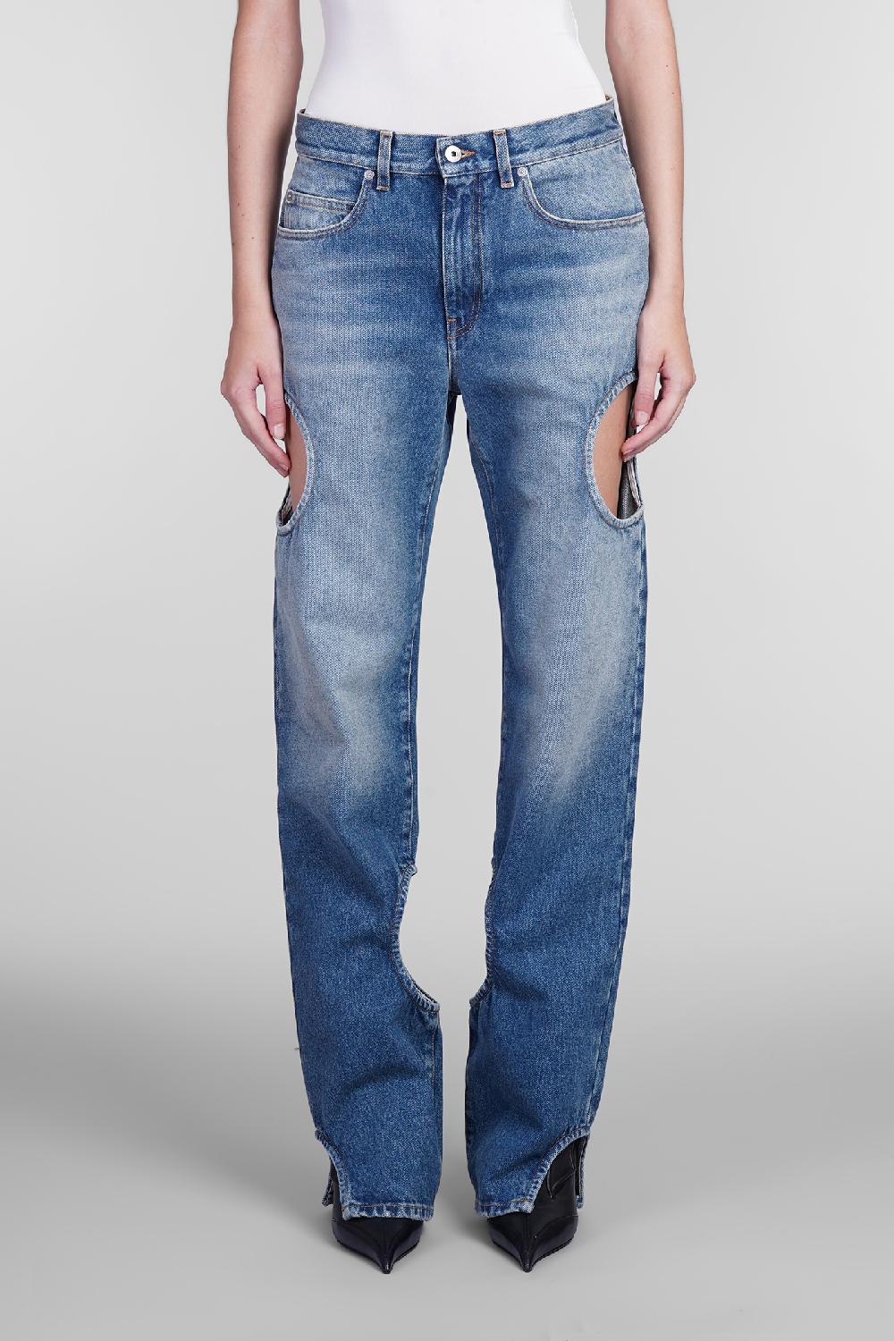 Deliberti Off White Jeans in cotone blu cod. 404018 - Deliberti The Luxury Shopping