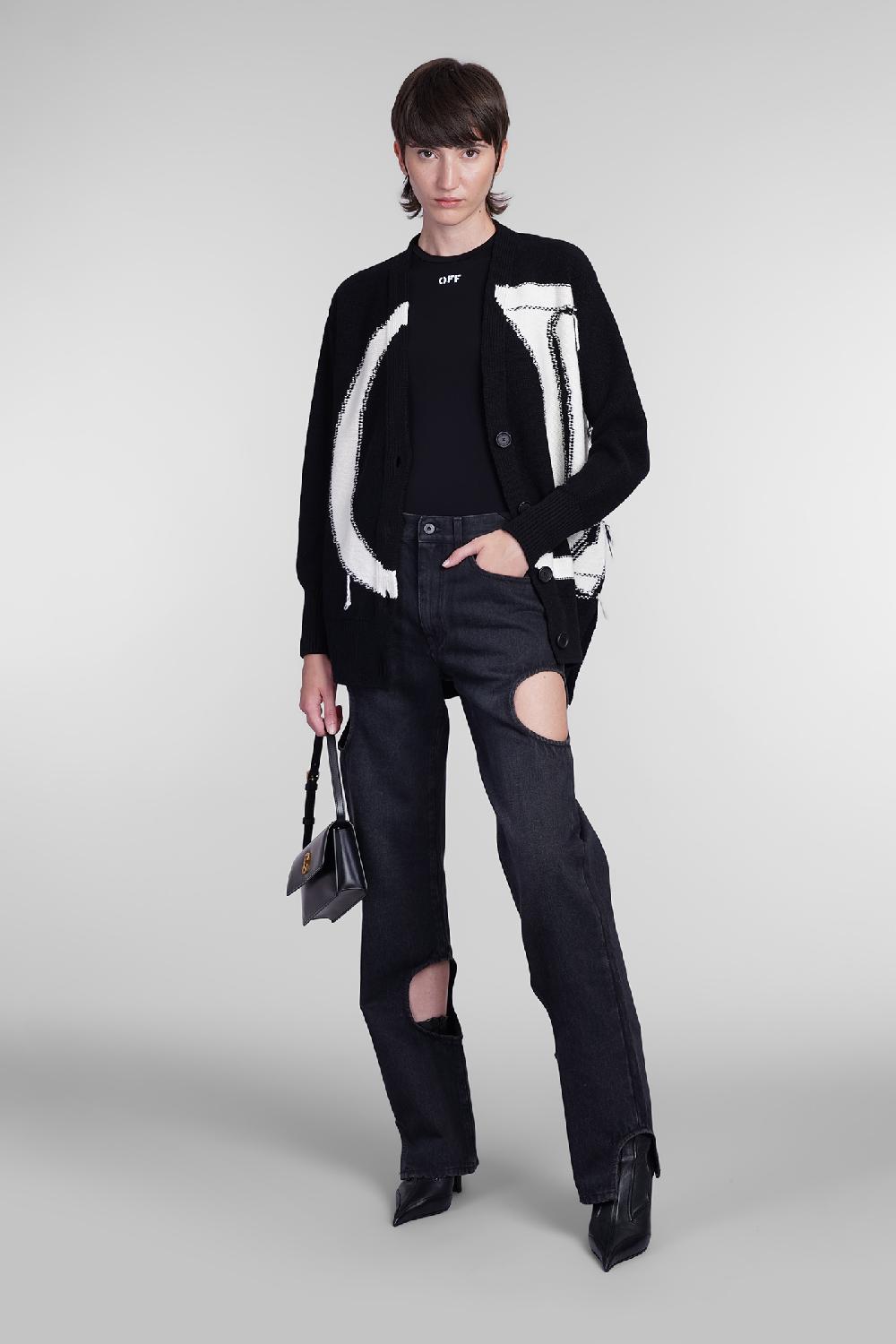 Deliberti Off White Jeans In Cotone Nero Cod. 404019 - Deliberti The Luxury Shopping