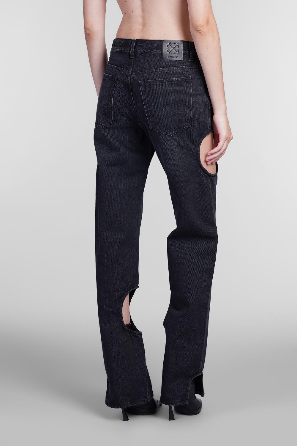 Deliberti Off White Jeans In Cotone Nero Cod. 404019 - Deliberti The Luxury Shopping