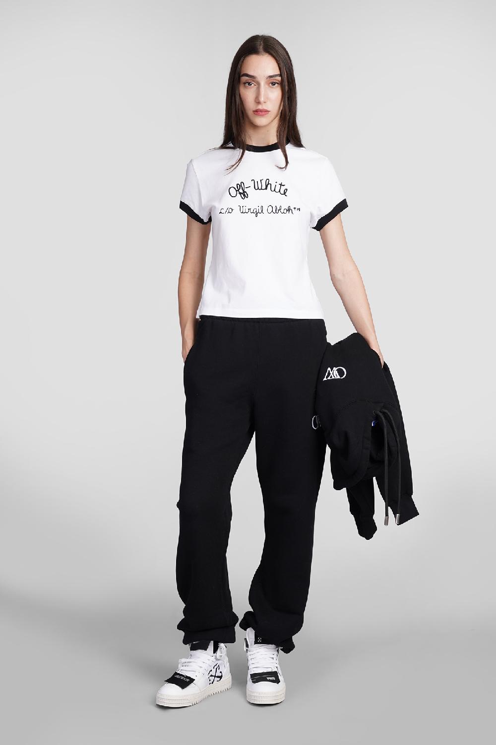 Deliberti Off White Pantalone In Cotone Nero Cod. 408991 - Deliberti The Luxury Shopping