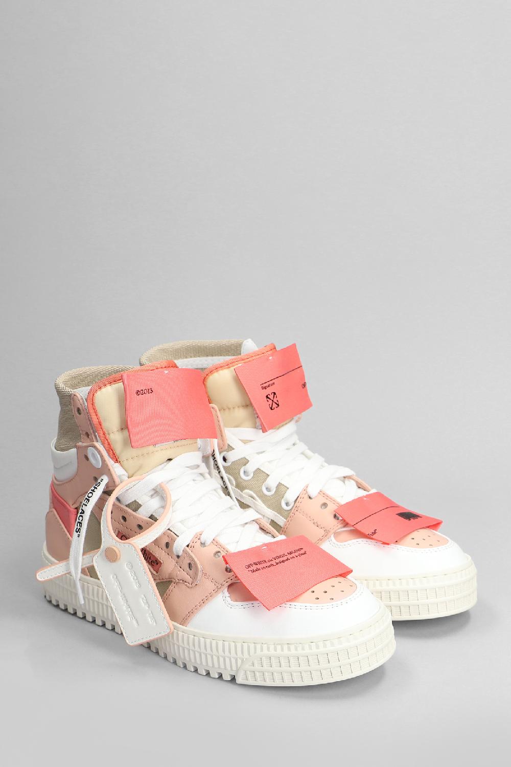 Deliberti Off White Sneakers 3.0 Off Court In Pelle Rosa Cod. 400657 - Deliberti The Luxury Shopping