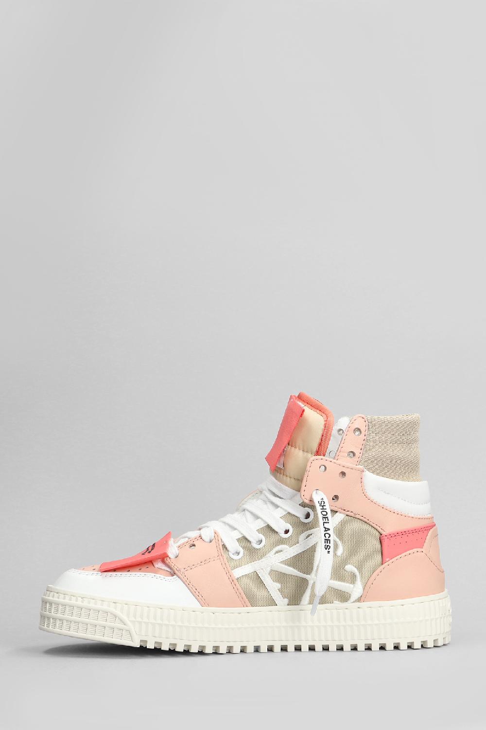 Deliberti Off White Sneakers 3.0 Off Court In Pelle Rosa Cod. 400657 - Deliberti The Luxury Shopping