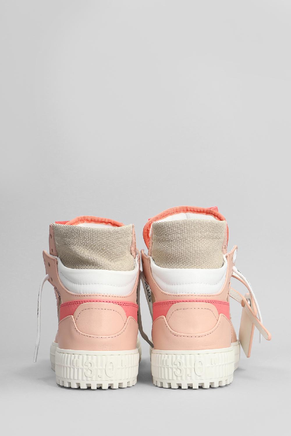 Deliberti Off White Sneakers 3.0 Off Court In Pelle Rosa Cod. 400657 - Deliberti The Luxury Shopping