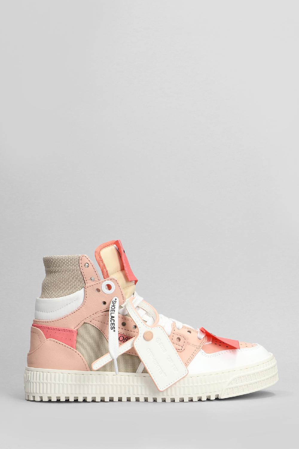 Deliberti Off White Sneakers 3.0 off court in pelle rosa cod. 400657 - Deliberti The Luxury Shopping
